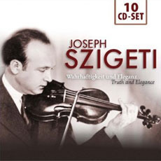 [중고] Joseph Szigeti / Wahrhaftigkeit und Eleganz (10CD BOX SET/수입/233371)