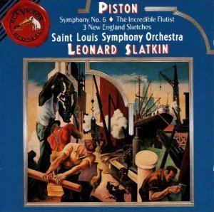 [중고] Leonard Slatkin / Piston : Symphony No. 6,The Incredible Flutist, 3 New England Sketches (수입/홍보용/rd60798)