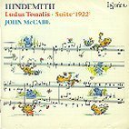 [중고] John Mccabe / Hindemith : Ludus Tonalis, Suite 1922 (수입/cda66824)