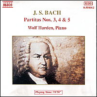 [중고] Wolf Harden / Bach: Partita Nos.3-5 BWV827-829 (수입/8550312)