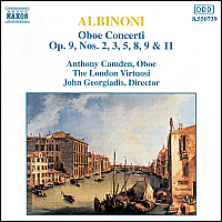 [중고] Anthony Camden, John Georgiadis / Albinoni : Oboe Concerti Op.9 (수입/8550739)