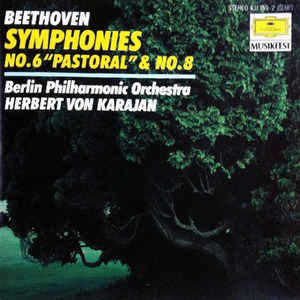 [중고] Herbert Von Karajan / Beethoven : Symphonies No.6 Pastoral &amp; No.8 (수입/4311592)