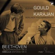 [중고] Glenn Gould, Herbert Von Karajan / Beethoven: Piano Concerto No.3 &amp; Sibelius: Symphony No.5 (sb70254c)