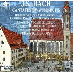 [중고] Christophe Coin / Bach : Cantates, BWV 180, 49, 115 (수입/e8530)