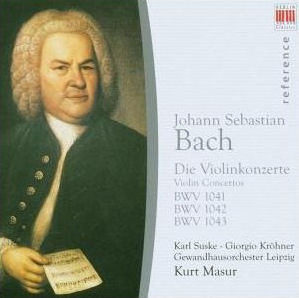 [중고] Karl Suske, Kurt Masur / Bach : Violin Concerto BWV1041-1042, Two Violins Concerto BWV1043 (수입/0013712bc)