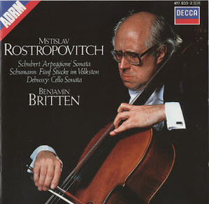 [중고] Rostropovich, Britten / Schubert, Schumann, Debussy (수입/4178332)