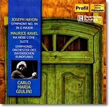 [중고] Carlo Maria Giulini / Haydn : Symphony No.94 &#039;Surprise&#039;, Ravel : Ma Mere L&#039;Oye Suite (수입/ph05037)