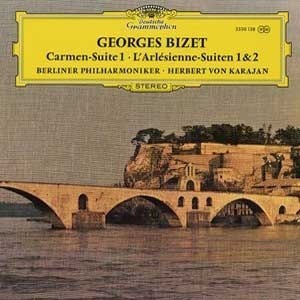 [중고] [LP] Herbert Von Karajan / Bizet : Carmen-Suite 1, L&#039;Arlesienne-Suiten 1 &amp; 2  (sel200061)