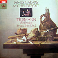 [중고] [LP] James Galway, Michel Debost / Telemann :  Six Sonatas fot two flutes Op.2 (수입/HQS1368)