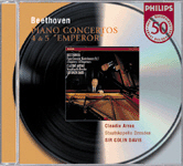 [중고] Claudio Arrau, Colin Davis / Beethoven : Piano Concerto No.4 Op.58, No.5 Op.73 Emperor (수입/4646812)