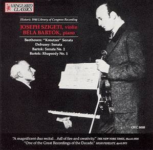 [중고] Joseph Szigeti, Bela Bartok / Recital (수입/ovc8008)