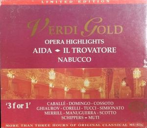[중고] V.A. / Verdi Gold - Opera Hightlights - Gold Edition 10 (3CD/ekcd0210)