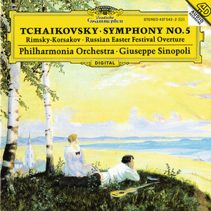 Giuseppe Sinopoli / Tchaikovsky: Symphony No. 5, Rimsky-Korsakov: Russian Easter Festival Overture (미개봉/홍보용/dg1365)