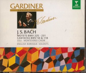 [중고] John Eliot Gardiner / Bach : Motets BWV 225 - 231, Cantatas BWV 50 &amp; 118 (2CD/수입/4509996132)
