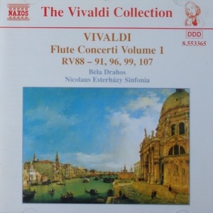 [중고] Bela Drahos / Vivaldi : Flute Concerti RV88-91, 96, 99, 107 (수입/8553365)