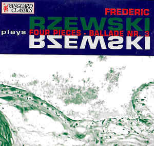 [중고] Frederic Rzewski / Rzewski Plays Four Pieces - Ballade Nr. 3 (수입/08919971)