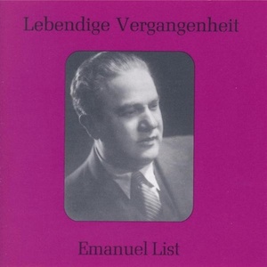 [중고] Emanuel List / Lebendige Vergangenheit (수입/89083)