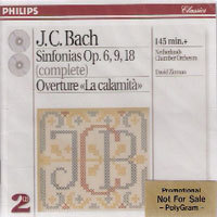 David Zinman / Bach : Sinfonias Op6.9.18, Overture (2CD/미개봉/홍보용/dp2759)