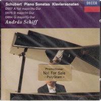 Andras Schiff / Schubert : Piano Sonatas Vol.3 D557, D575, D894 (미개봉/홍보용/dd2147)