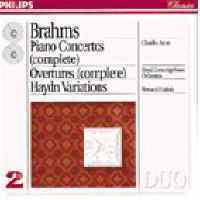 [중고] Arrau / Brahms : Piano Concertos - Overtures, Haitink (2CD/홍보용/dp2701)