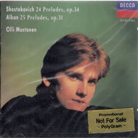 Olli Mustinen / Shostakovich, Alkan : Preludes (미개봉/홍보용/dd0979)