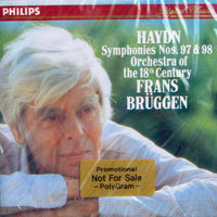 Frans Bruggen / Haydn: Symphonies No97.98 (미개봉/홍보용/dp2169)