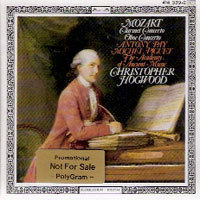 [중고] Christopher Hogwood / Mozart : Clarinet Concerto, Oboe Concerto (홍보용/dd1985)
