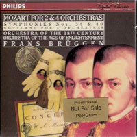 [중고] Frans Bruggen / Mozart : Symphony No34.40 (홍보용/dp2543)