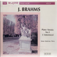 Dieter Goldman / Brahms : Piano Sonata No.3, 3 Intermezzi (수입/미개봉/mps96125)