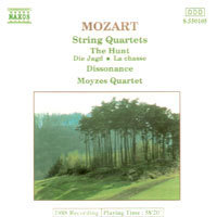 [중고] Moyzes Quartet / Mozart : String Quartets The Hunt, Dissonance (수입/8550105)