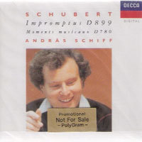 Andras Schiff / Schubert : Impromptus D899, Moments Musicaux (미개봉/홍보용/dd2110)