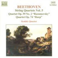 [중고] Kodaly Quartet / Beethoven : String Quartets Vol.5 (수입/8550562)