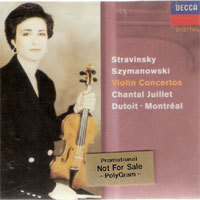 [중고] Chantal Juillet / Stravinsky, Szymanowsku : Violin Concertos (홍보용/dd1396)