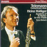 [중고] Heinz Holliger / Telemann : Concertiper Oboe (수입/4128792)