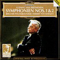 [중고] Herbert von Karajan / Beethoven : Symphonien No1.2 (수입/4390012)