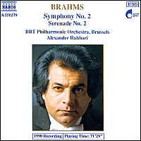 [중고] Alexander Rahbari / Brahms : Symphony No.2 Op.73, Serenade No.2 Op.16 (수입/8550279)