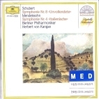 [중고] Herbert von Karajan / Schubert : Symphony Nr,8 Unvollendete, Mendelssohn : Symphony Nr,4 Italienische (4158482)