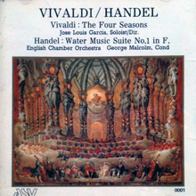 [중고] George Malcolm / Vivaldi : The Four Seasons, Handel : Water Music Suite No.1 In F (0001)