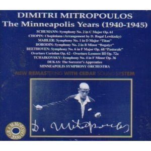 [중고] Dimitri Mitropoulos / The Minneapolis Years (4CD/수입/ab7864649)